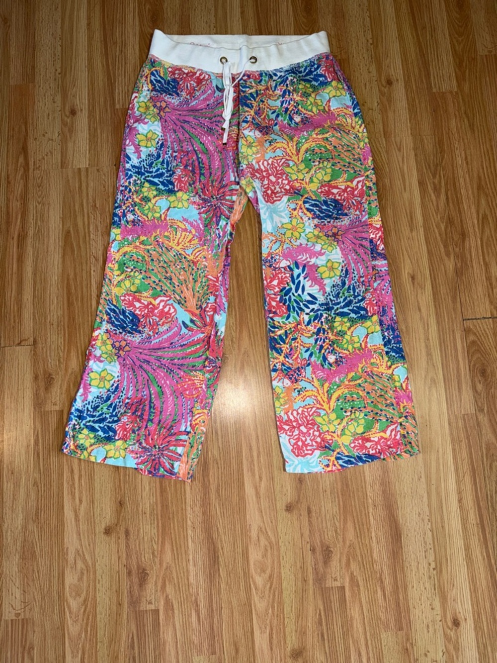 Lilly Pulitzer The Beach Pant Linen Size XL - Picture 2 of 7